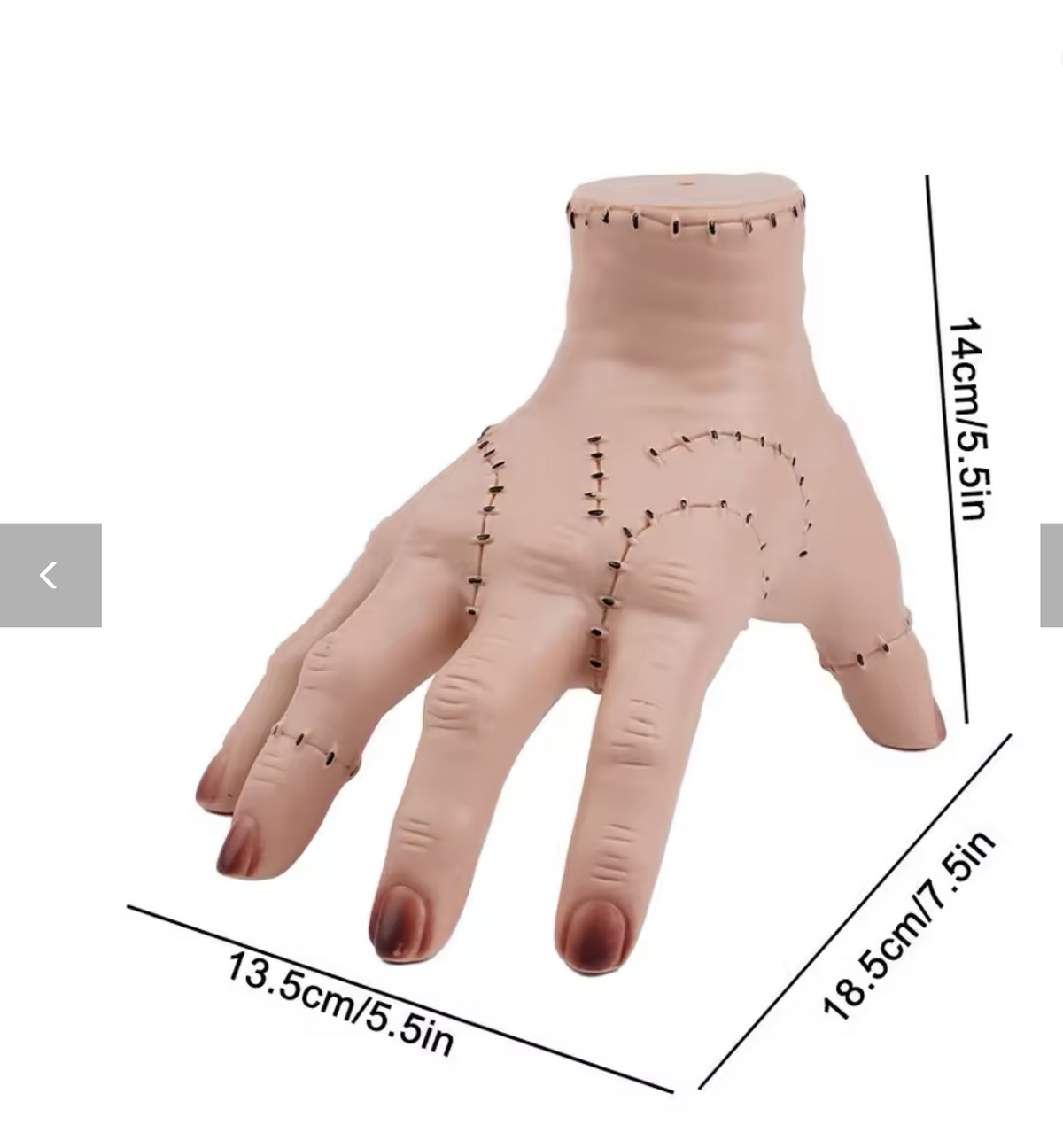 Severed Hand Prop – Scary Moving Hand Toy for Halloween Horror Prank, Realistic PVC/Vinyl Hand Decoration