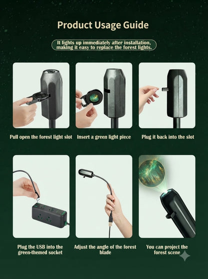 Spook Beam USB Halloween Projector Lamp — Scary Face Car Window Light