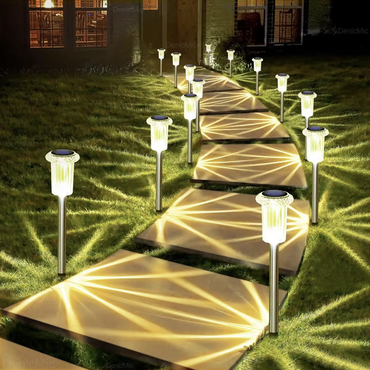 Halloween Solar Pathway Lights Outdoor 10 Pack | IP44 Waterproof LED Pathway Lights & Stake Lights for Yard & Garden