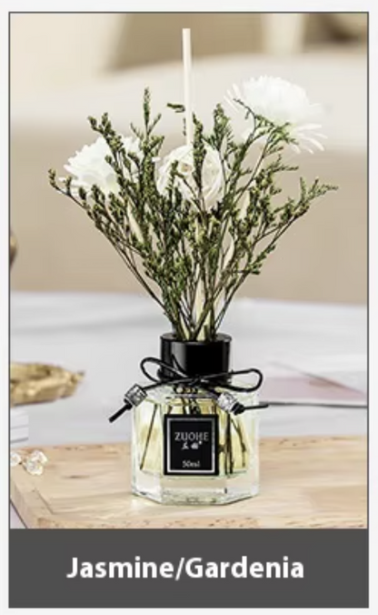 Long-Lasting Eco-Friendly Aromatherapy Diffuser – Flower-Shaped Essential Oil Air Freshener for Home, Office, Car & Bathroom