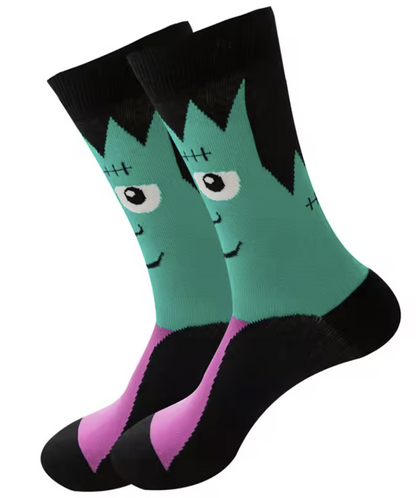 20 pair Cute Halloween Pumpkin Crew Socks – Funny Novelty Cotton Tube Socks, Unisex