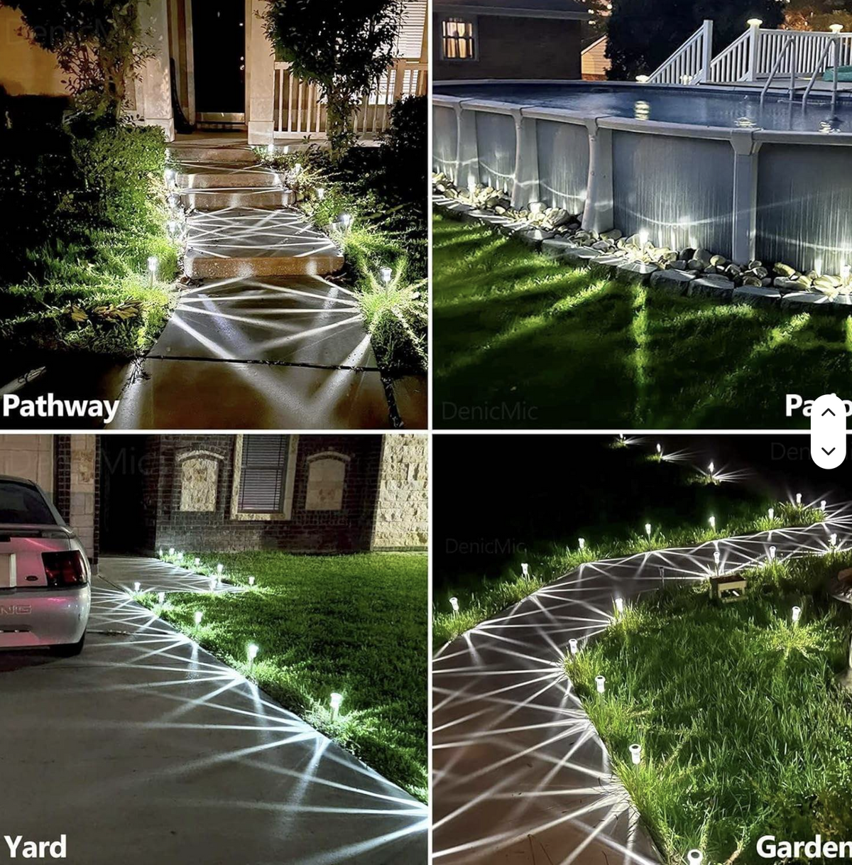 Halloween Solar Pathway Lights Outdoor 10 Pack | IP44 Waterproof LED Pathway Lights & Stake Lights for Yard & Garden