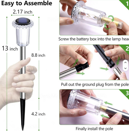 Halloween Solar Pathway Lights Outdoor 10 Pack | IP44 Waterproof LED Pathway Lights & Stake Lights for Yard & Garden