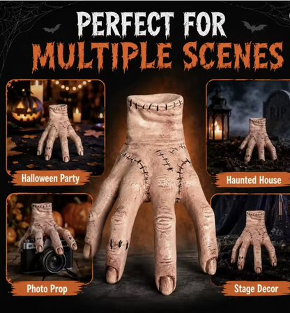Severed Hand Prop – Scary Moving Hand Toy for Halloween Horror Prank, Realistic PVC/Vinyl Hand Decoration