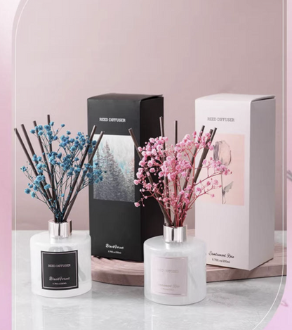 Scented Diffuser with Sticks Home Fragrance Reed Diffuser for Bathroom Shelf Décor