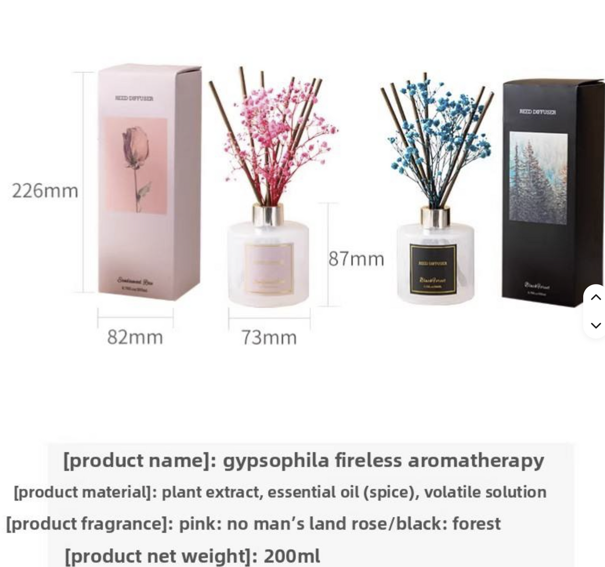 Scented Diffuser with Sticks Home Fragrance Reed Diffuser for Bathroom Shelf Décor