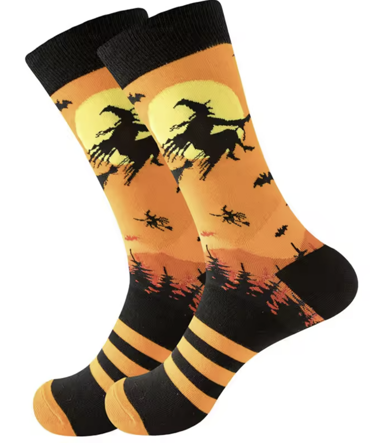 20 x Pair of Different Halloween Pumpkin Crew Socks.
