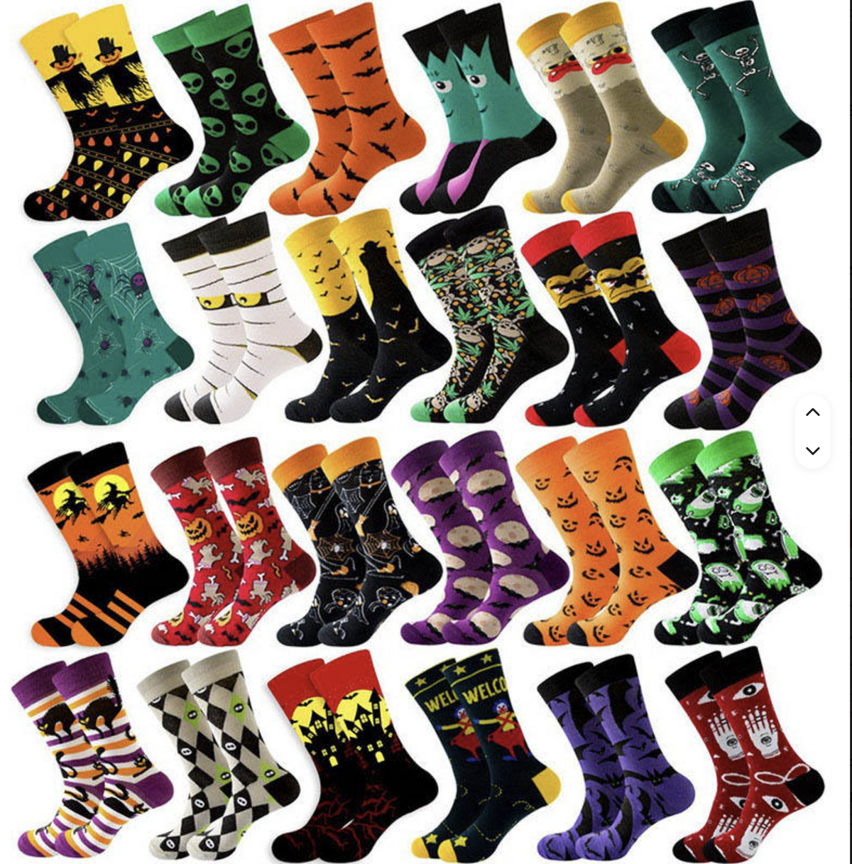 Cute Halloween Pumpkin Crew Socks